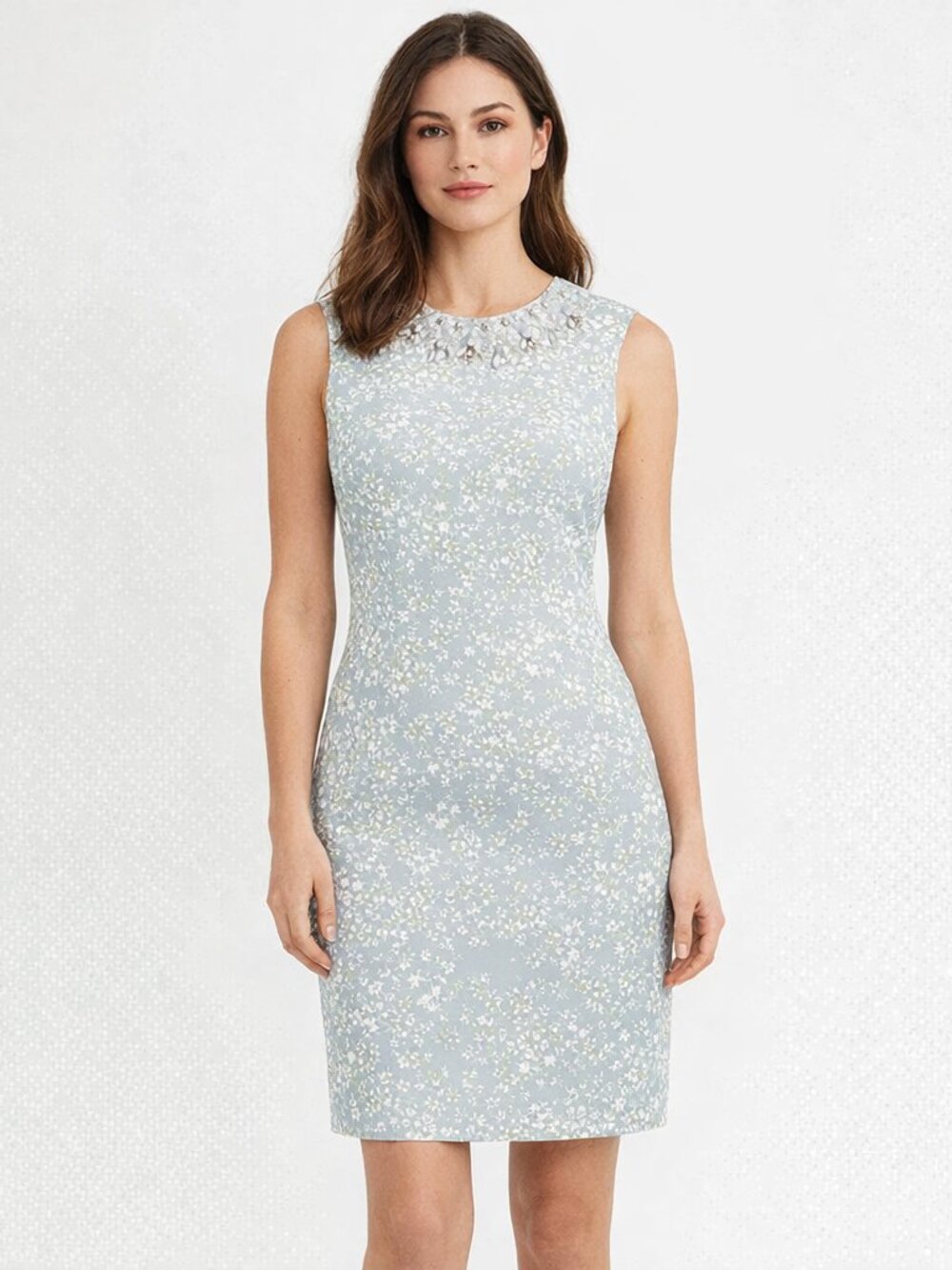 Tory Burch Beaded Dress Size 4 Side Zip fully lined Open back
